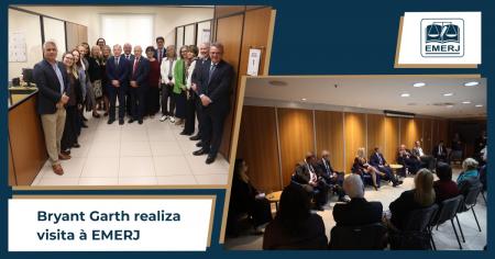 Imagem da notícia - Bryant Garth realiza visita à EMERJ 