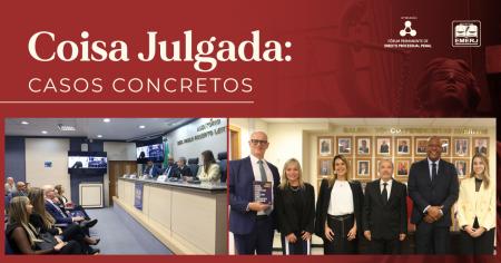 Foto: os desembargadores Luis Grandineti Castanho de Carvalho, Fernando Cerqueira Chagas e Paulo Sergio Rangel do Nascimento, a juíza Monalisa Renata Artifon e o advogado Igor de Carvalho.