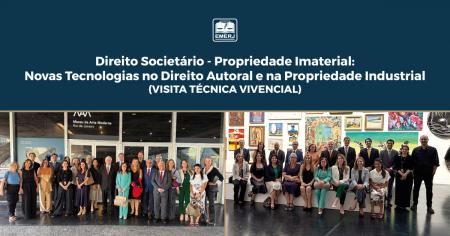 Foto: Magistrados participantes do curso Propriedade Imaterial: Novas Tecnologias no Direito Autoral e na Propriedade Industrial da EMERJ