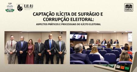 Foto: Diretor-geral da EMERJ  desembargador Cláudio Luís Braga dell’Orto, acompanhado de demais participantes do evento.