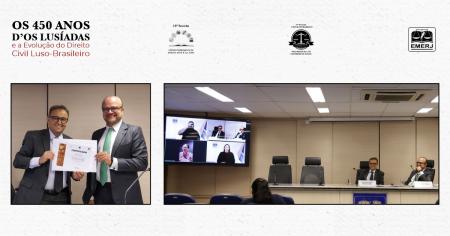 Foto: os desembargadores Andréa Maciel Pachá e Marco Aurélio Bezerra de Melo e o doutor Mário Luiz Delgado.