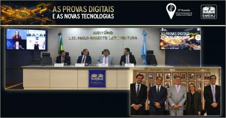 Foto: Participantes do evento As Provas Digitais e as Novas Tecnologias.