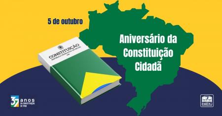 Imagem da notícia - EMERJ celebra os 37 anos da Constituição Cidadã