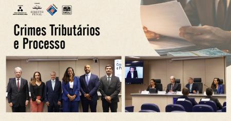 Foto: Os desembargadores José Muiños Piñeiro Filho e Luis Gustavo Grandinetti Castanho de Carvalho, acompanhados dos integrantes do evento.