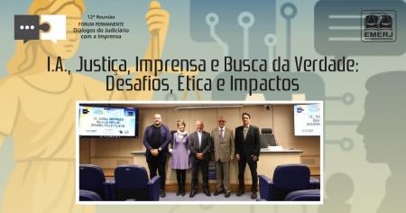 Foto: Diretor-geral da EMERJ  desembargador Cláudio Luís Braga dell’Orto, acompanhado de demais participantes do evento.