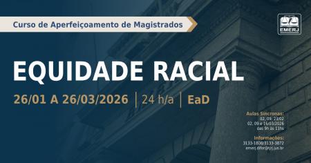 Foto: cartaz com informações do curso de formação continuada Equidade Racial