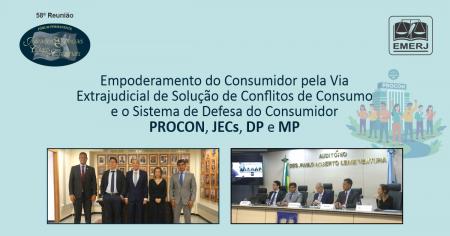 Imagem da notícia - EMERJ promove evento Empoderamento do Consumidor pela Via Extrajudicial de Solução de Conflitos de Consumo e o Sistema de Defesa do Consumidor: PROCON, JECs, DP e MP