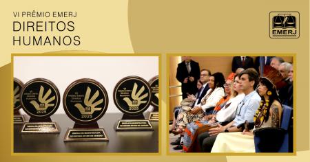 Imagem da notícia - VI Prêmio EMERJ Direitos Humanos homenageia cinco personalidades