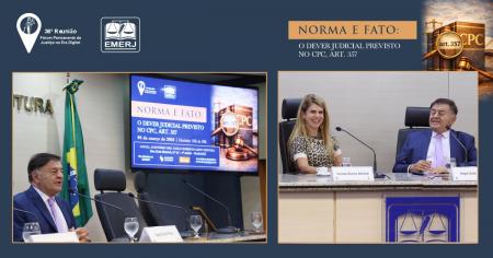 Imagem da notícia - EMERJ sedia evento Norma e Fato: O Dever Judicial Previsto no CPC, Art. 357