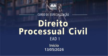 Imagem da notícia - EMERJ abre inscrições para o curso de extensão Direito Processual Civil