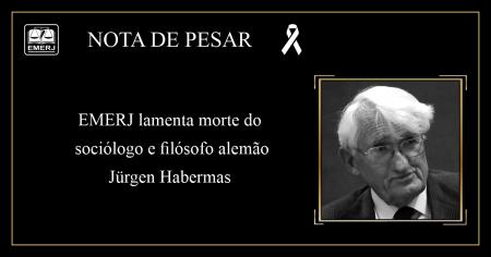 Imagem da notícia - EMERJ manifesta pesar pelo falecimento do filósofo alemão Jürgen Habermas