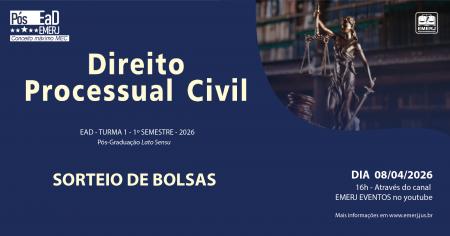 Imagem da notícia - EMERJ publica edital para concessão de bolsas de estudo para o Curso de Especialização em Direito Processual Civil