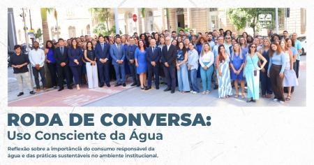 Imagem da notícia - EMERJ promove Roda de Conversa: Uso Consciente da Água – Reflexão sobre a importância do consumo responsável da água e das práticas sustentáveis no ambiente institucional