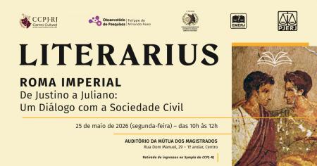 Imagem da notícia - Roma Imperial: De Justino a Juliano: Um Diálogo com a Sociedade Civil será tema de debate do Fórum Permanente de Estudos Clássicos, Direito e História da EMERJ