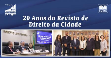 Imagem da notícia - EMERJ realiza o evento 20 Anos da Revista de Direito da Cidade