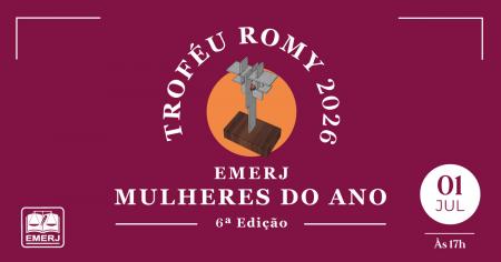 Imagem da notícia - Prêmio EMERJ Mulheres do Ano - 2026 irá condecorar cinco mulheres com Troféu Romy