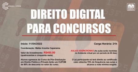 Imagem da notícia - EMERJ lança o primeiro curso de “Direito Digital Para Concursos”