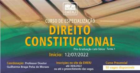 Imagem da notícia - EMERJ lança sua primeira pós-graduação em Direito Constitucional
