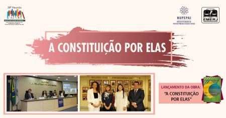 Imagem da notícia - Livro “A Constituição por elas: a interpretação constitucional sob a ótica das mulheres” é lançado na EMERJ