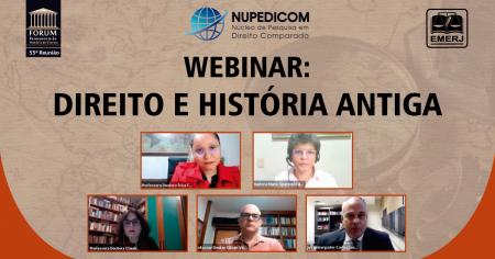 Imagem da notícia - Professores da UNIRIO e da UFES participam de webinar sobre “Direito e História Antiga”