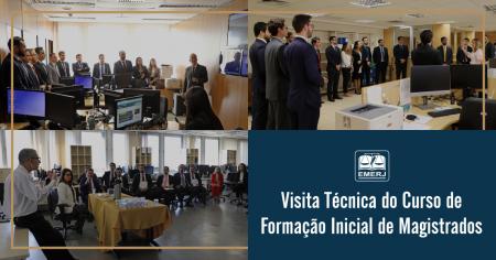 Imagem da notícia - Novos juízes do TJRJ participam da 1ª visita técnica no Palácio da Justiça da Capital