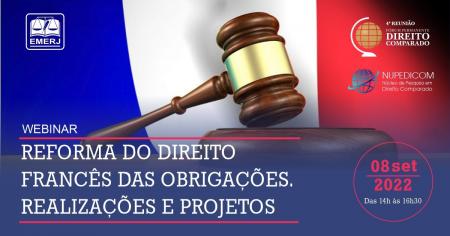 Imagem da notícia - Fórum Permanente de Direito Comparado e NUPEDICOM promovem encontro sobre reforma do Direito francês