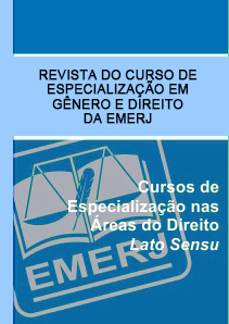 capa da Revista do Curso de Especialização em Gênero e Direito